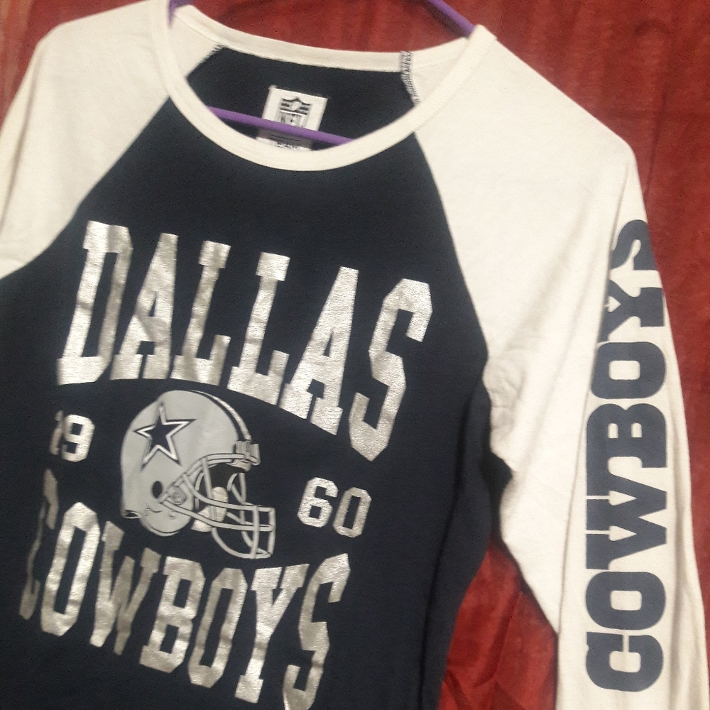 Dallas cowboy large quarter sleeve top